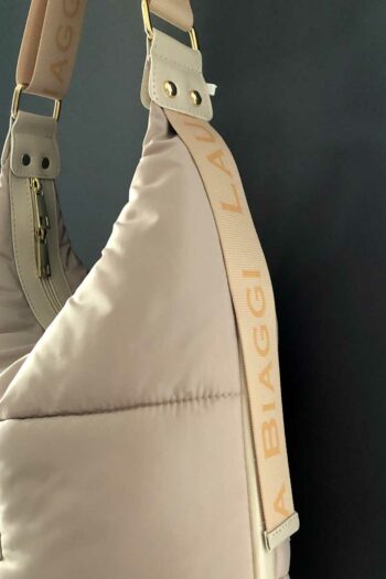 Gepolsterte Tasche mit Steppung in Hell-beige Laura Biaggi Taschen / Accessoires Abeli Exclusive Fashion