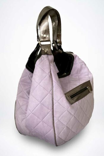 Shopping Bag in Beutelform Zart-Violett von Laura Biaggi Taschen / Accessoires Abeli Exclusive Fashion