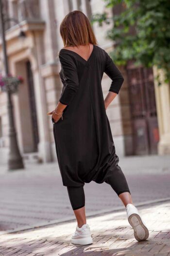 Jumpsuit – Einteiler in schwarz von Bastetfashion Hoodies / Shirts / Tunika Abeli Exclusive Fashion