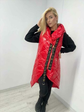 Stylische Rote Steppweste von Paparazzi Fashion – Dein Eyecatcher für kühle Tage! ❤️ Hoodies | Shirts | Tunika Abeli Exclusive Fashion